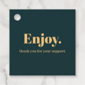 Typografie Minimalistisch Hang Label Design (Voorkant)