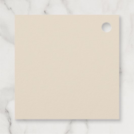 Typografie Minimalistisch Hang Label Design (Achterkant)