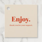 Typografie Minimalistisch Hang Label Design (Voorkant)