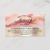 Typografie Mobiele Notaris Lening Signing Agent Fl Visitekaartje (Voorkant)