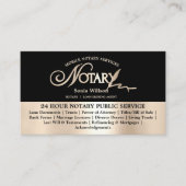 Typografie Mobile Notional & Loan Signing Agent La Visitekaartje (Voorkant)