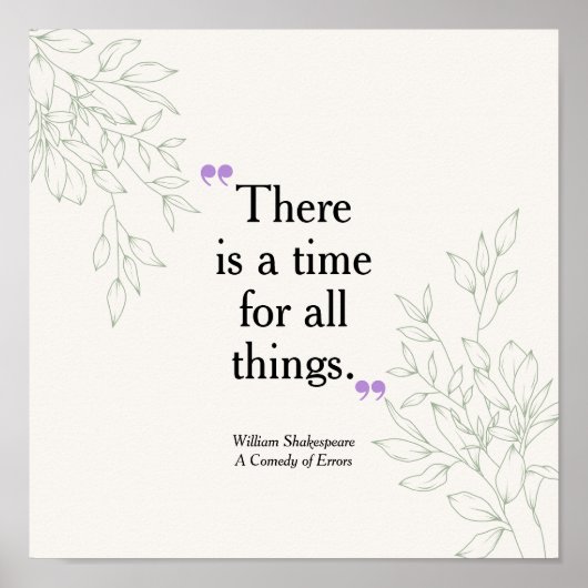 Typografie Modern Elegant Quote Botanische Boho Poster (Voorkant)