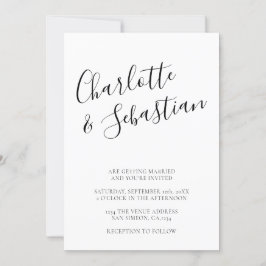 Typografie Modern Gepersonaliseerd Zwart wit stijl Aankondiging