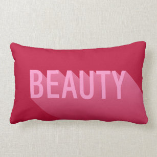 Typografie Modern Pink Beauty Kussen