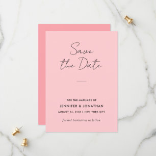 Typografie Modern Sjabloon Blush Roze Elegant