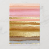 Typografie Modern Sunset QR Code Trouwdetails Informatiekaartje (Achterkant)