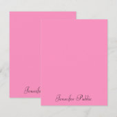 Typografie Moderne Minimale Sjabloon Roze (Voorkant / Achterkant)