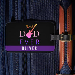 Typografie Moderne reis Beste vader op vaderdag Bagagelabel