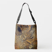TYPOGRAFIE monogram maak je eigen boodschappentas Crossbody Tas (Achterkant)