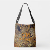 TYPOGRAFIE monogram maak je eigen boodschappentas Crossbody Tas (Voorkant)