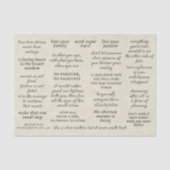  Typografie Motivatie Quotes Tissuepapier (Voorkant)