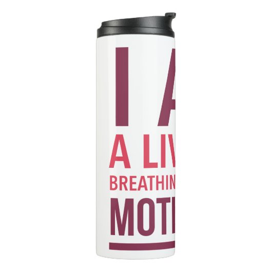 Typografie Motivatie thermische trommel Thermosbeker (Gedraaid links)