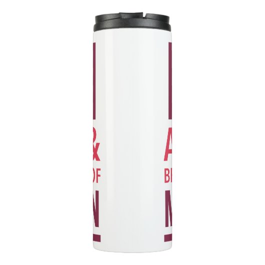 Typografie Motivatie thermische trommel Thermosbeker (Achterkant)