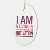 Typografie-Motivatie versiering Keramisch Ornament (Links)