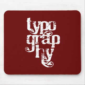 Typografie Mousepad Muismat