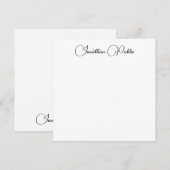 Typografie Naam Modern Elegant Sjabloon (Voorkant / Achterkant)