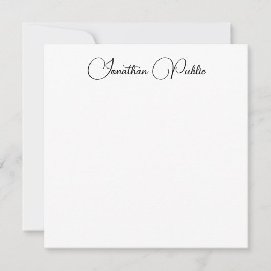 Typografie Naam Modern Elegant Sjabloon (Voorkant)