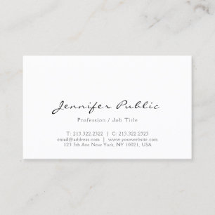 Typografie Naam Modern Professioneel Elegant Eenvo Visitekaartje