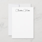 Typografie Naam Sjabloon Elegant Modern Verticaal (Voorkant)