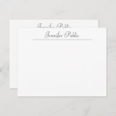 Typografie Naam Tekst Moderne Minimale Sjabloon (Voorkant / Achterkant)