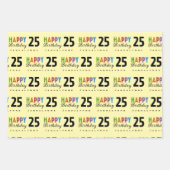 Typografie Naam Verjaardag Wrapping Paper (Voorkant 2)