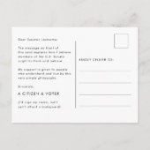 Typografie Neem de hoge weg voor senatoren Briefkaart (Achterkant)