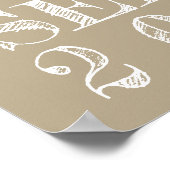 Typografie Neutrale Moderne Foto Poster (Hoek)