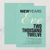 TYPOGRAFIE NIEUWE JAREN | OPENBARE PARTIJEN KAART (Voorkant / Achterkant)