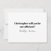 Typografie Officieel voorstel Marry Us Uitnodiging (Achterkant)