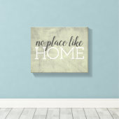 typografie omwikkelde canvas home quote afdruk (Insitu (Houten vloer))