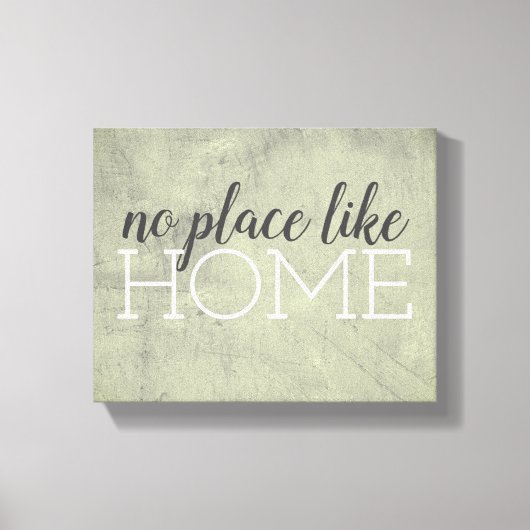 typografie omwikkelde canvas home quote afdruk (Voorkant)