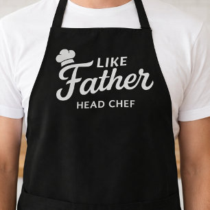 Typografie ontwerp als vader hoofdchef schort