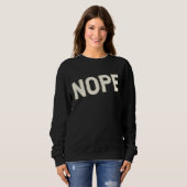 Typografie ontwerp NOPE vet lettertype Trui (Voorkant volledig)