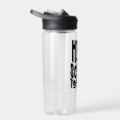 Typografie ontwerp voor middelbare schoolleraren i waterfles (Rechts)