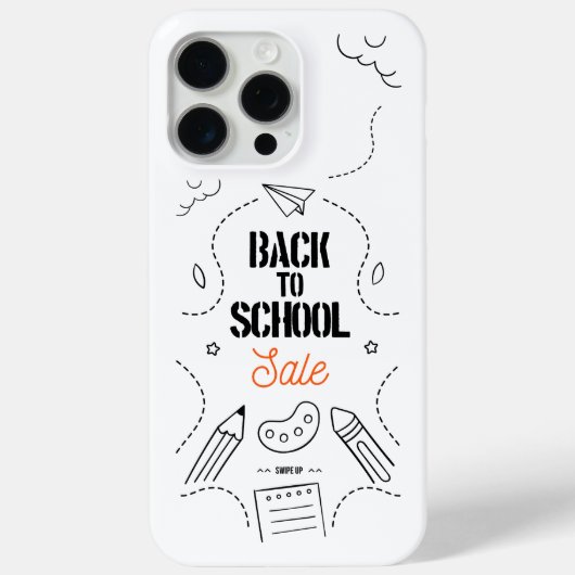 Typografie ontwerp voor terug naar school Case-Mate iPhone case (Achterkant)
