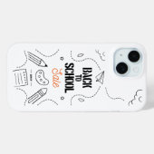 Typografie-ontwerp voor terug naar school Case-Mate iPhone case (Achterkant (horizontaal))