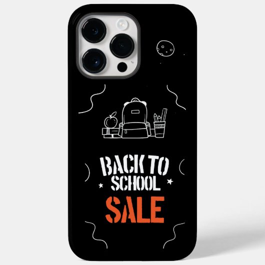 Typografie-ontwerp voor terug naar school Case-Mate iPhone case (Achterkant)