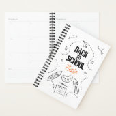 Typografie ontwerp voor terug naar school planner (Display)