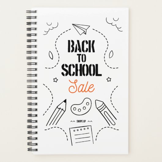 Typografie ontwerp voor terug naar school planner (Voorkant)