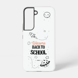 Typografie ontwerp voor terug naar school samsung galaxy hoesje