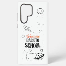 Typografie ontwerp voor terug naar school samsung galaxy hoesje