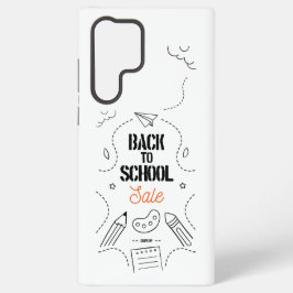 Typografie-ontwerp voor terug naar school samsung galaxy hoesje