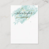 Typografie oorbellen displayhouder sieraden busine visitekaartje (Voorkant)