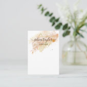 Typografie-oorringen voor sieraden visitekaartje (Staand voorkant)