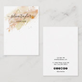 Typografie-oorringen voor sieraden visitekaartje (Voorkant / Achterkant)
