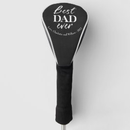 Typografie op krijt Vaderdag golfhoes Golfheadcover