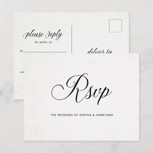 Typografie op papier voor Waterverf | Keuze uit ma Briefkaart (Voorkant / Achterkant)