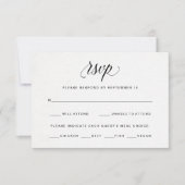 Typografie op Waterverf Paper RSVP | Keuze uit maa (Voorkant)