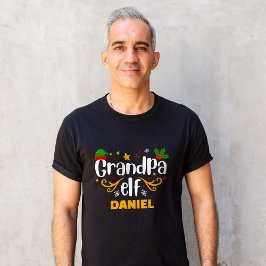Typografie Opa Elf Pret Familie Matching T-shirt