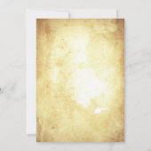  typografie Oude huwelijksuitnodigingen Kaart (Achterkant)